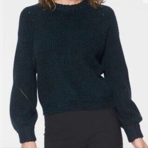ATHLETA Lucca Cashmere Wool Poof Sleeve Crew Neck Sweater Women's Size XXS